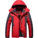 Men's Clothing Men's Fleece-Lined Waterproof Windproof Winter Jacket For Outdoor Sports Hiking Camping (Red, Black, Blue, Army Green)_viptrois.com