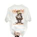 Men's Clothing New Cartoon Duck Front And Back Printed Round Neck T Shirt Men's Trendy Brand Summer Men's Slim Short Sleeved Top_viptrois.com
