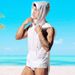 Men's Clothing Fashion Vest With Hood Semi Transparent Sports Sleeveless Loose Beach Tops_viptrois.com