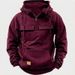 Men's Streetwear Hoodie With Multi-Pocket Design - Heavyweight Polyester Pullover (Oversized Fit, Drop Shoulder, Retro Colorways)_viptrois.com