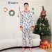 Christmas tree deer full of flowers Christmas family dress printed home clothes pajamas_viptrois.com