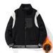 Winter New Men's And Women's Same Lamb Wool Stand-up Collar Thickened Coat_viptrois.com
