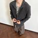 Old Money Style Coffee Color Blend Half Turtleneck Cardigan For Men Autumn High-End Cleanfit Knitted Sweater Jacket_viptrois.com