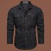 Men's Long Sleeved Shirt Trendy Loose Fitting Pure Cotton Workwear Japanese Style Top Casual Lapel Spring Autumn_viptrois.com