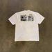 Oversized Couple T-Shirt Heavyweight Pure Cotton Short Sleeved Cartoon Print for Men And Women_viptrois.com