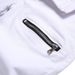 Cross-border Supply White Stretch Denim Jeans With Stylish Zipper Decoration, Slim-fit, Mid-rise Men's Pants_viptrois.com