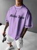 Men's Clothing Summer Casual Loose Breathable Short Sleeved Round Neck T Shirt 2024 Fashion Simple Slogan 3D Digital Printing_viptrois.com