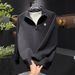 Men's Clothing Autumn Style, Simple, Loose, Versatile, Fashionable Men's Long Sleeved Crew Neck Hoodie_viptrois.com