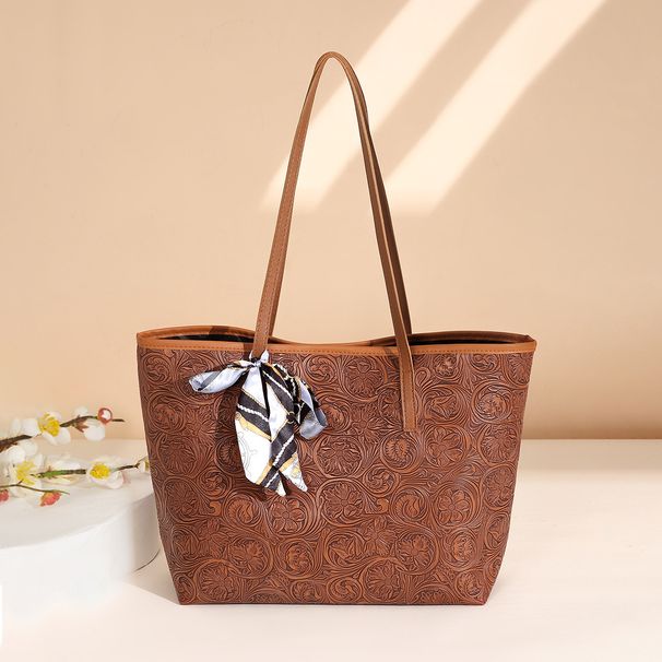 Women's Exquisite Carved Luxury Tote Bag - Vintage Large Capacity Shoulder Bag For Women (Versatile Commuter Bag)_viptrois.com
