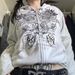 Men's Clothing Men's Y2K Streetwear Hoodie With 3D Hip-Hop Print, Loose Fit Casual Pullover, Zip-Up Fashion Sweatshirt For Urban Style_viptrois.com