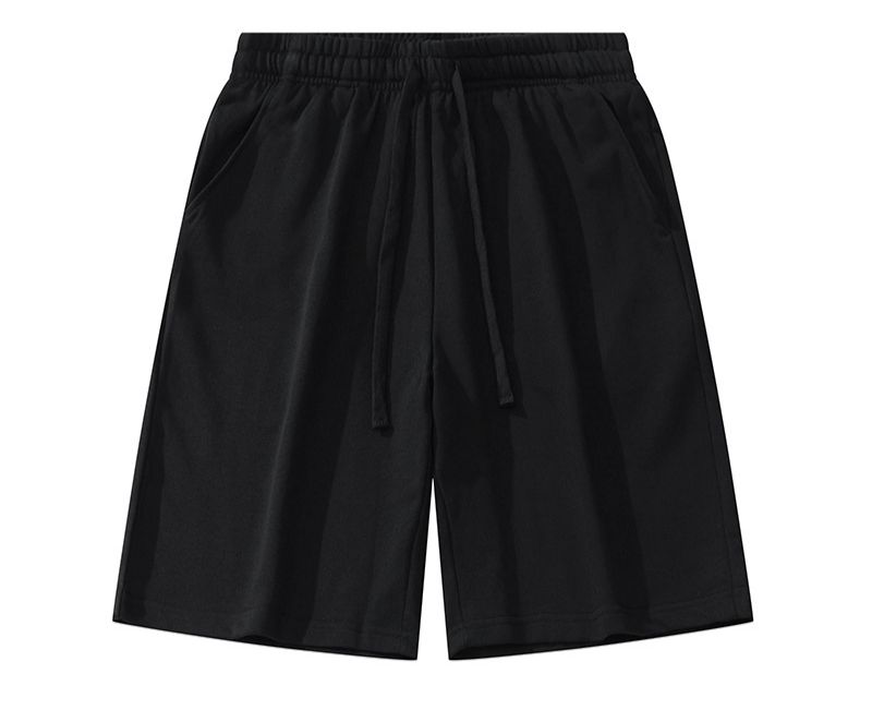 Men's Clothing Terry Shorts Men's Summer New Japanese Style Sports Solid Color Casual Pants Men's Loose Ins Five Point Boys' Pants_viptrois.com