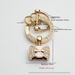 Diamond Bow Zinc Alloy Pendant Couple Bracelet Bag Pendant Decoration Hardware Accessories_viptrois.com