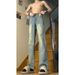 "Streetwear Men's Jeans – Distressed Washed Straight-Leg Trousers With Relaxed Fit & Slight Flare (Vintage Fade, Retro Styling, Urban Casual)"_viptrois.com