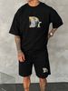 Men's Clothing Casual Sweater Two Piece Suit Cool Silk Knitted Polo Shirt Suit_viptrois.com