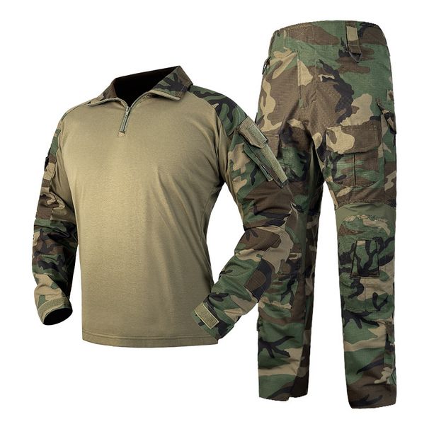 Men's ClothingOutdoor Training Tactical Frog Suit Camouflage Combat Uniform Long Sleeve Frog Suit Camouflage Suit Men's Wear Resistant_viptrois.com
