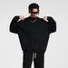 Heavyweight Cotton Crewneck Sweatshirt – Oversized Relaxed Fit Essential For Men’s Casual Wardrobe_viptrois.com