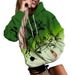 Autumn Winter New Women's Clothing Fleece Printed 3D Hooded Sports Jacket Sweatshirt Casual Long Sleeve Women_viptrois.com