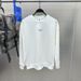 Spring and Autumn Original Men's Butterfly Round Neck Pullover Sweater Couple Fashion Casual White Sweater Trend B1CRE1230_viptrois.com