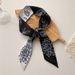 Style Printed Narrow Long Korean Trend Women's Small Scarf Light Luxury Ribbon Headscarf_viptrois.com