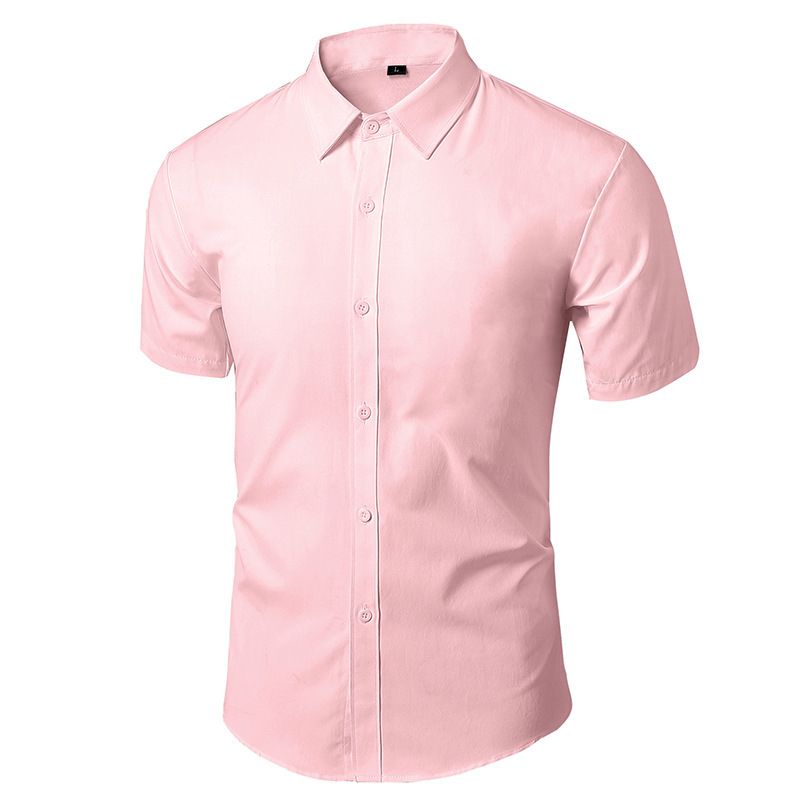 Men's Clothing White Shirt Long Sleeved No Iron Business Formal Fit Professional Working Casual Suit Shirt_viptrois.com