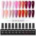 Parkson 20 Colour Gel Nail Polish Set For Manicure Semi Permanent Nude Pink Gel Varnish Wholesale UV Gel Lacquer Nail Art Kits_viptrois.com