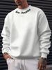 Autumn And Winter Men's Casual Loose And Simple Los Angeles Letter Printed Round Neck Long Sleeved Sportswear_viptrois.com