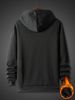 Men's Autumn And Winter Casual And Fashionable Loose Hooded Sweatshirt, Cause Print Warm Long Sleeved Pullover Sweater_viptrois.com