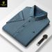Paisen Longxia's New Jin Ammonia Ice Silk Wrinkle Resistant Seamless Short Sleeved Shirt, Light Luxury And Iron Free B4f_viptrois.com