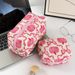 Halloween Pink Pumpkin Bow Large Capacity Cosmetic Bag Storage Bag Quilted_viptrois.com