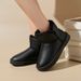 Cotton shoes women's winter new thick plus cotton warm pu snow boots plus velvet women's boots_viptrois.com