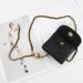 Small golden ball waist chain bag Women's diamond belt bag ins mini lightweight chain crossbody bag_viptrois.com