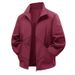 Men's Windproof Waterproof Lightweight Jacket For Outdoor & Casual Wear, Breathable Stand Collar Loose Fit Coat In Multiple Colors_viptrois.com