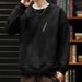 Pure Heavyweight Plus Size Crew Neck Sweatshirt Autumn Winter American Retro Style Raglan Long Sleeve Top Men's Base Shirt_viptrois.com