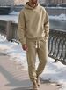 Men's Clothing Solid Color Hooded Pullover Loose Men And Women Brand Sweatshirt Versatile Couple Tops_viptrois.com