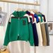 High-Neck Zip-Up Sweater – Oversized Knit Cardigan (Machine Washable, Wrinkle-Free, Streetwear Essential, White/Grey/Green/Brown/Navy, )_viptrois.com