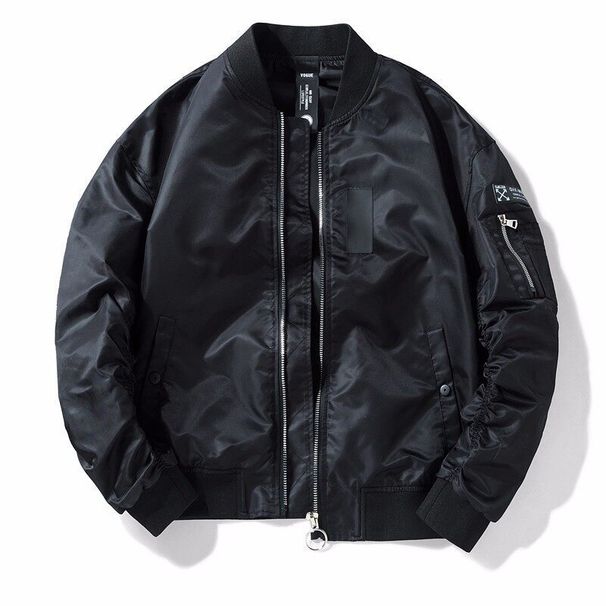 Men's Clothing Men's Aviator Bomber Jacket - Stylish Zip-Up Hooded Coat With Stand Collar, Lightweight & Warm Options In Black, Khaki, Army Green_viptrois.com