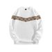 Men's Clothing Formal Pullover Sweatshirt, White V Neck Pattern, Men's Autumn Hot Selling Business Casual Style_viptrois.com