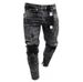 Exclusive Ripped Jeans, Stretch Denim Pants, Men's New Style_viptrois.com
