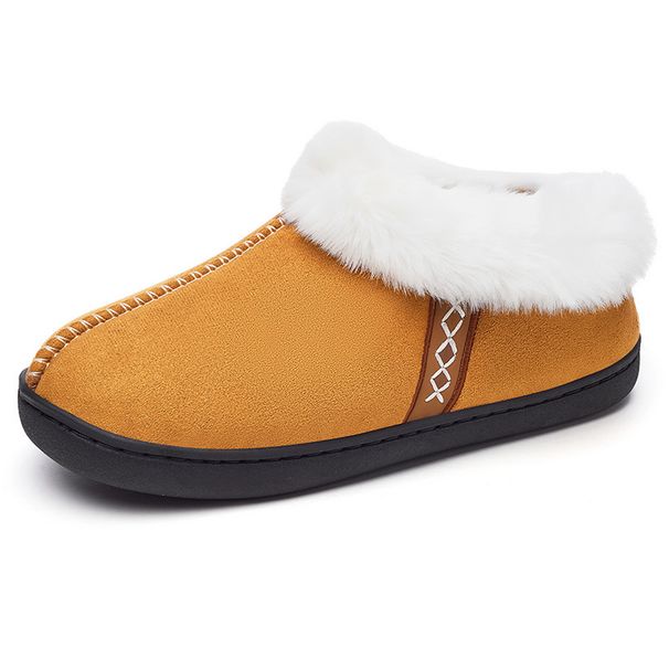 Athletic Shoes Slippers For Women Winter New Cross Border Wholesale Casual Women's Shoes Warm And Comfortable Home Plush And Thick Cotton Slippers_viptrois.com