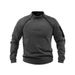 Men's Clothing Stand Collar Long Sleeve Pullover Personality European And American Style Casual Coral Fleece Jacket Men_viptrois.com