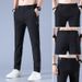 Men's Clothing Shirts And Clothing Ice Silk Pants Men's Summer New Business Fashion Version Large Size Thin Elastic Casual Trousers_viptrois.com