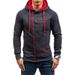 Men's Fleece-Lined Zip-Up Hoodie – Winter Streetwear Jacket With Cozy Thermal Fabric & Adjustable Drawstrings (S-XXXL, 6 Colors)_viptrois.com