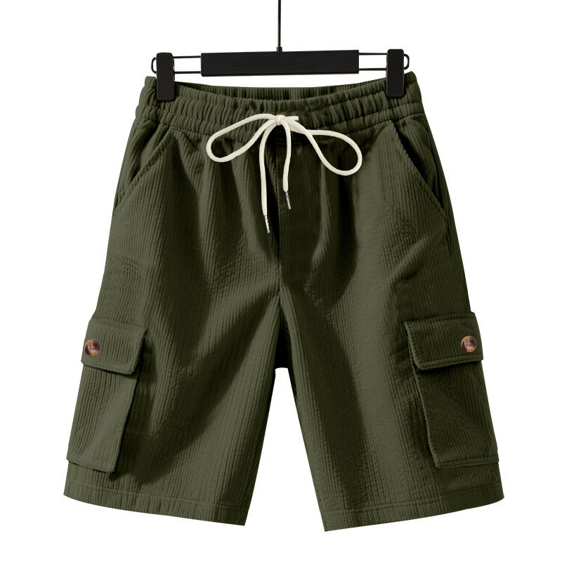 Men's Clothing Men's Heavy Loose Casual Sports Corduroy Workwear Shorts Outdoor Summer Style For Formal & Casual_viptrois.com
