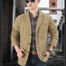 Men's Casual Blazer Jacket - Cotton Slim Fit Suit Coat For Autumn & Winter - Lightweight Office & Leisure Blazer_viptrois.com