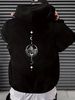Men's Autumn And Winter Casual Fashion Loose Hooded Sweatshirt, Mountain Moon Star Print Warm Long Sleeved Pullover_viptrois.com