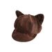Suede Cat Ear Beret For Women, Multi-Wear, Face-Slimming Octagonal Hat, Fashionable And Elegant Newsboy Cap_viptrois.com