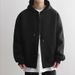 2026 Autumn And Winter New Hooded Solid Color Cardigan Versatile Japanese Simple Sports And Leisure Men's Jacket_viptrois.com