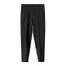 Spring/Summer Solid Color Tapered Cropped Men's Trousers Slim Fit British Style Wrinkle Free Casual Pants Trendy Brand_viptrois.com