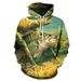 New For Men With 3D Digital Print Fish Pattern, Casual Unisex Hooded Sweatshirt_viptrois.com
