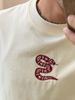 2025 Year Of The Snake Printed T-shirt Trendy Summer New Short-sleeved Boys Pure Cotton Round Neck Half-sleeved T-shirt Couple_viptrois.com